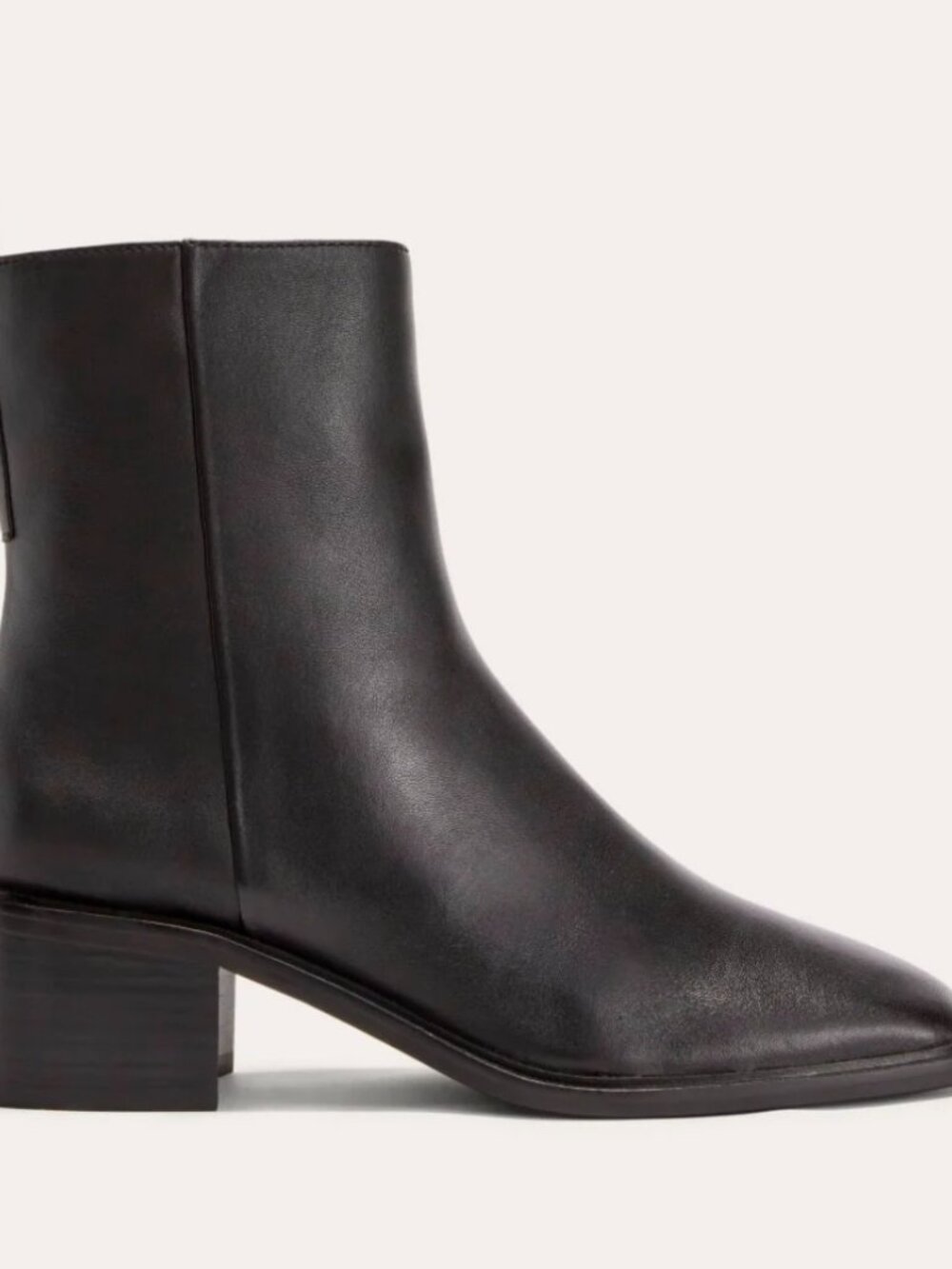 Everlane City Boot Classic Black Nappa Leather Women's Sizes NEW Minimalist